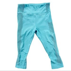 I’m Earth Yoga Sustainable Organic Blue Capri Stretchy Leggings WP500 EY1